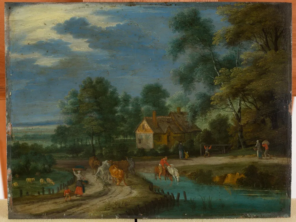 Landschaft mit Herde, by Unknown, 1650
