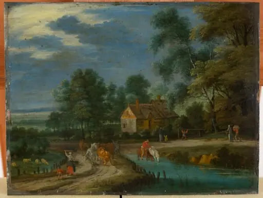 Landschaft mit Herde, by Unknown