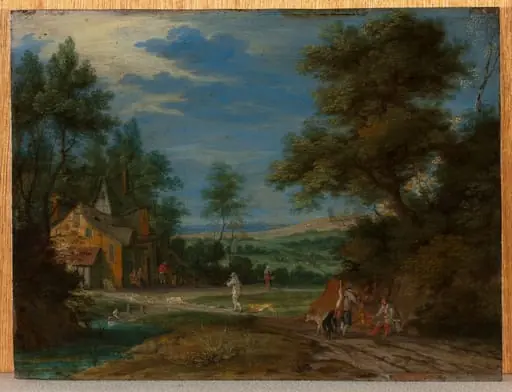 Landschaft mit Jägern, by Unknown
