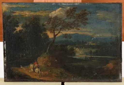 Landschaft mit Reiter, by Unknown