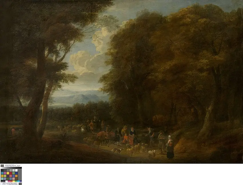 Landschap met schaapherders, by Unknown