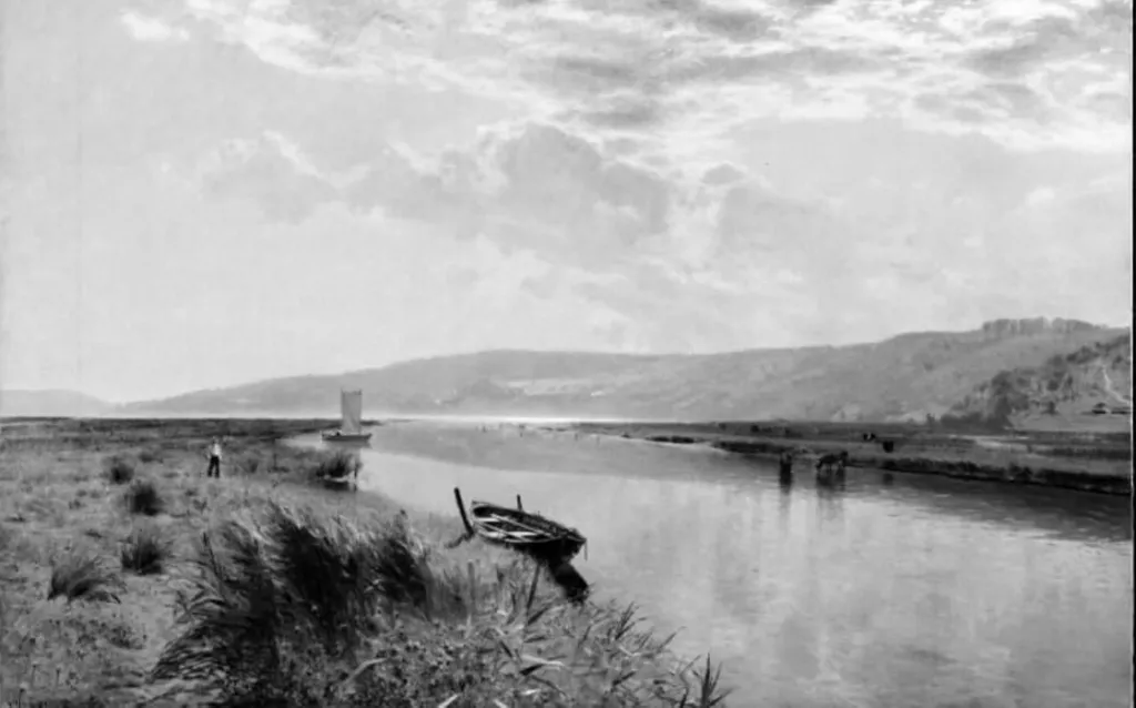 Landskab fra Vejleegnen. Stille sommerdag, by Unknown, 1892