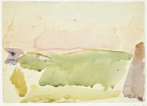 Landskab med marker, by Unknown