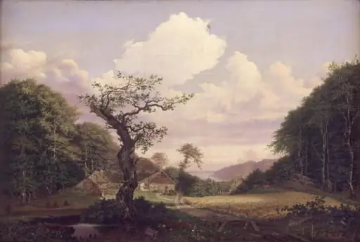 Landskab med udsigt mod Sjælsø nær Hørsholm, by Unknown