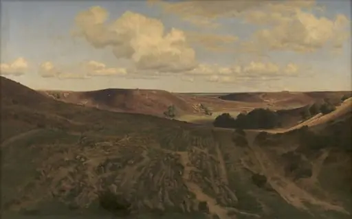 Landskab ved Nejsum i Vendsyssel, by Unknown