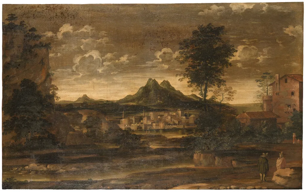 Landskap, by Unknown, oil