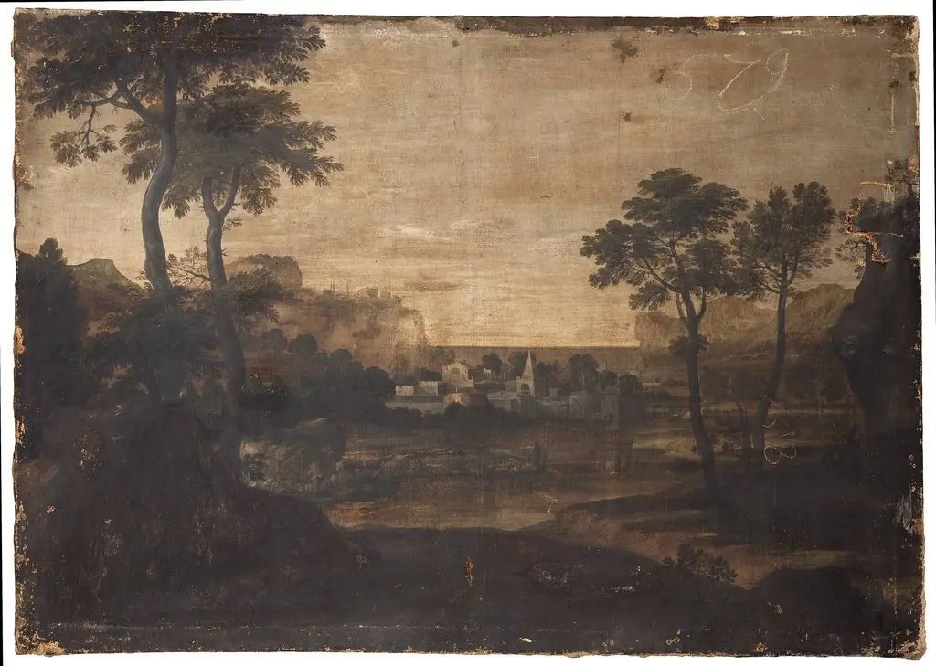 Landskap, by Unknown