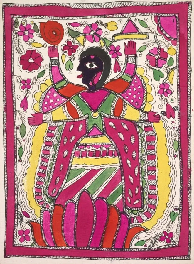 Large, multi-armed figure facing left, by Unknown, unspecified, 1904