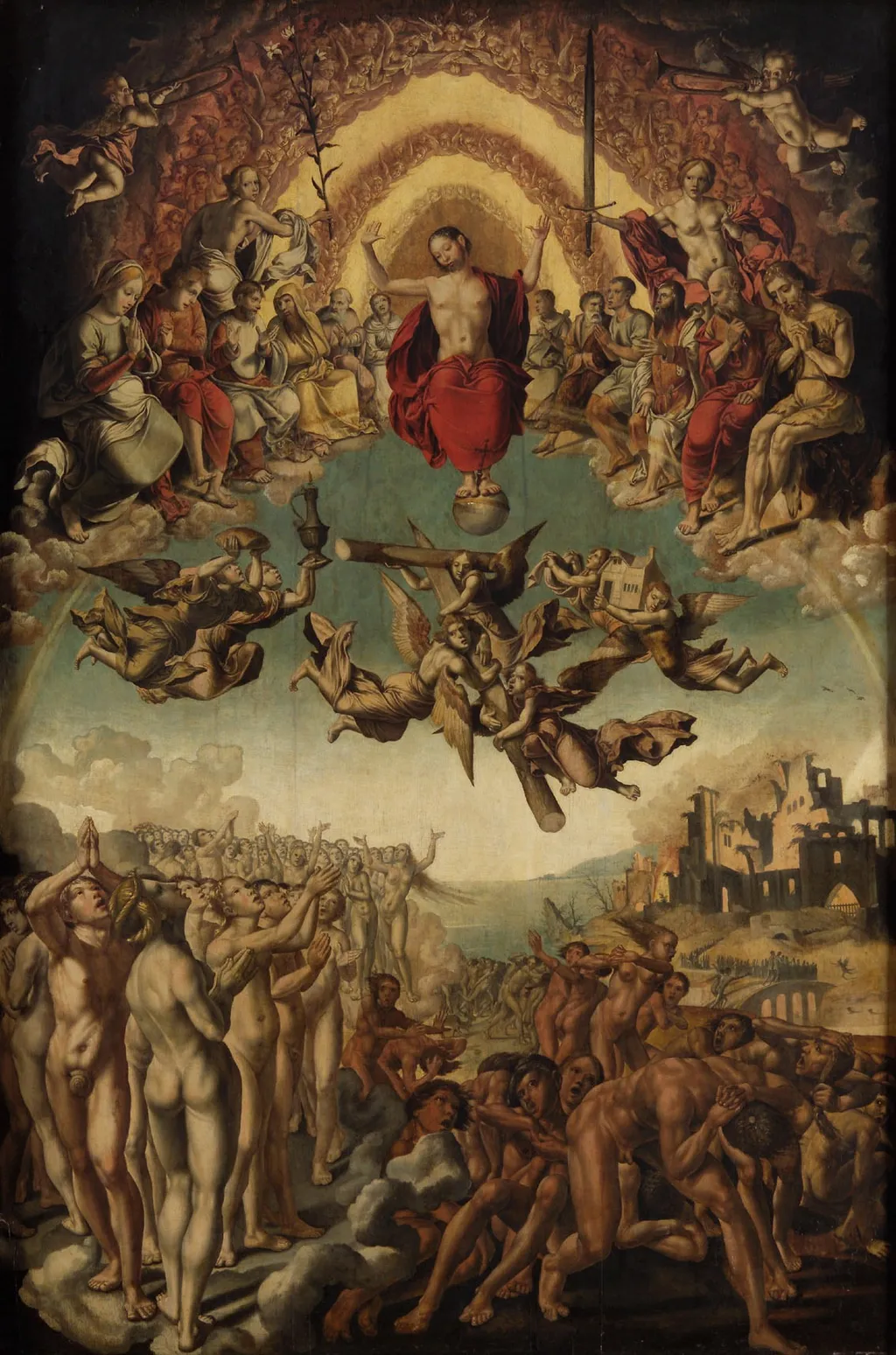 Last Judgment, by Unknown, unspecified, 1540