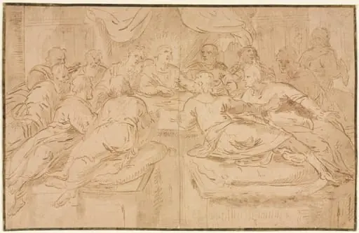 Last Supper, by Unknown
