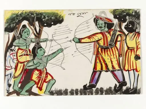Lava, Kusha and Hanuman, by Unknown