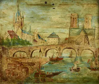 Le Pont de Tournelles, by Unknown, 1790