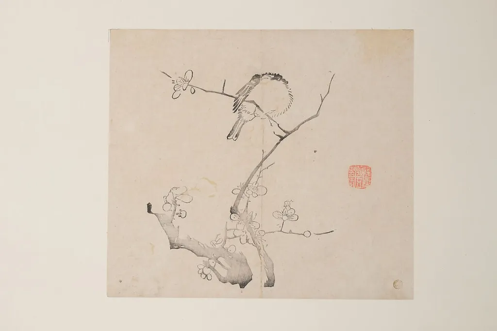 明 十竹齋書畫譜 四開|Leaf from the Ten Bamboo Studio Manual of Painting and Calligraphy, by Unknown, ink, 1633