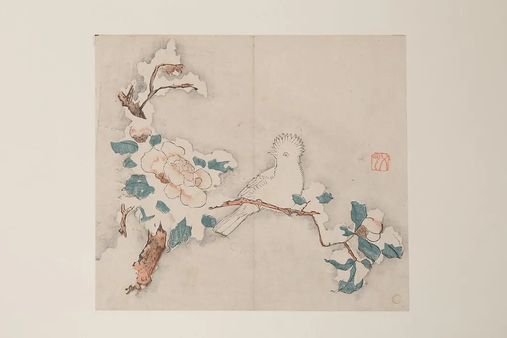 明 十竹齋書畫譜 四開|Leaf from the Ten Bamboo Studio Manual of Painting and Calligraphy, by Unknown, ink, 1633