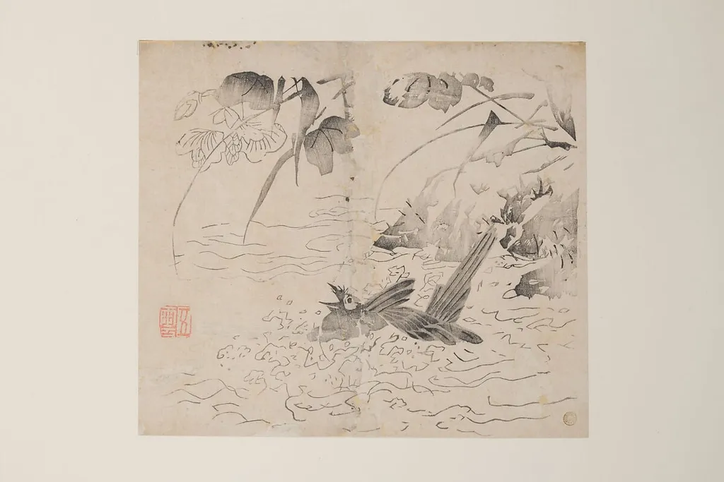 明 十竹齋書畫譜 四開|Leaf from the Ten Bamboo Studio Manual of Painting and Calligraphy, by Unknown, ink, 1633