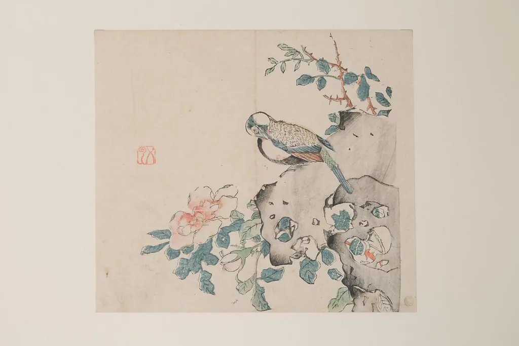 明 十竹齋書畫譜 四開|Leaf from the Ten Bamboo Studio Manual of Painting and Calligraphy, by Unknown, ink, 1633