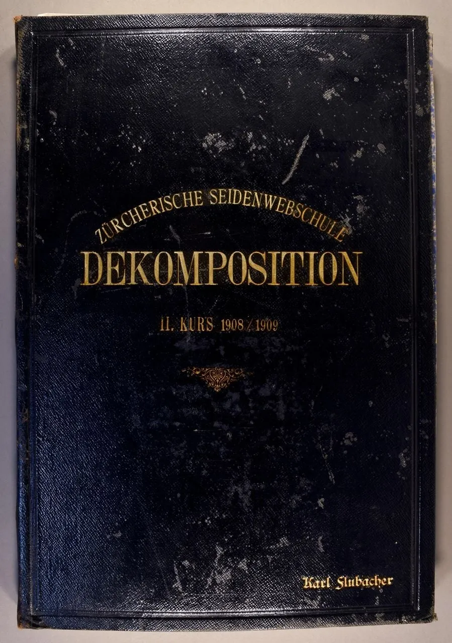 Lehrbuch Zürcherische Seidenwebschule Dekomposition, by Unknown, 1908