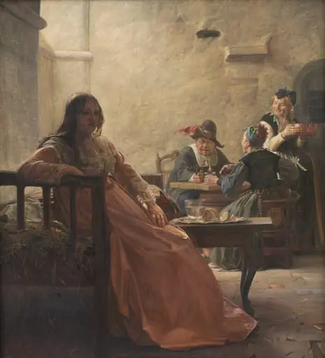 Leonora Christina in Prison, by Unknown