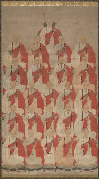 Lineage Portrait of Buddhist Monks, by Unknown