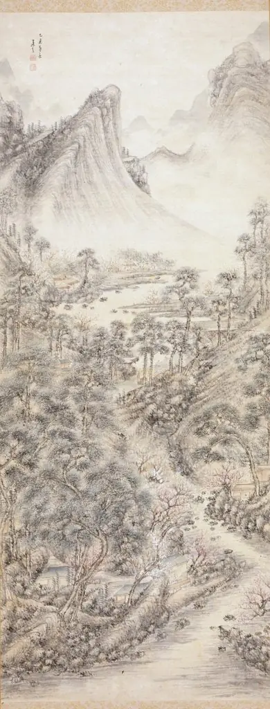Literati in a Rustic Landscape, by Unknown