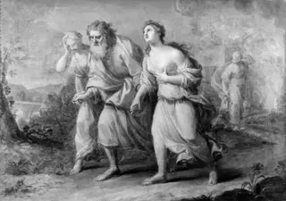 Lot and his Daughters, by Unknown, 1750