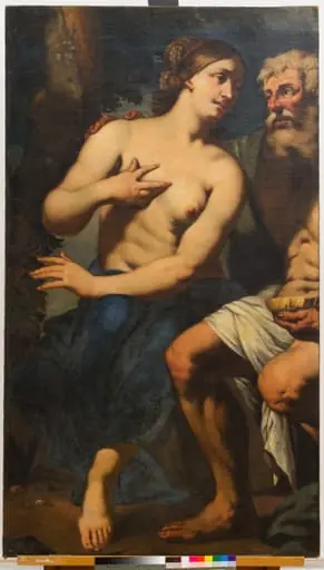 Lot und seine Töchter (Fragment), by Unknown