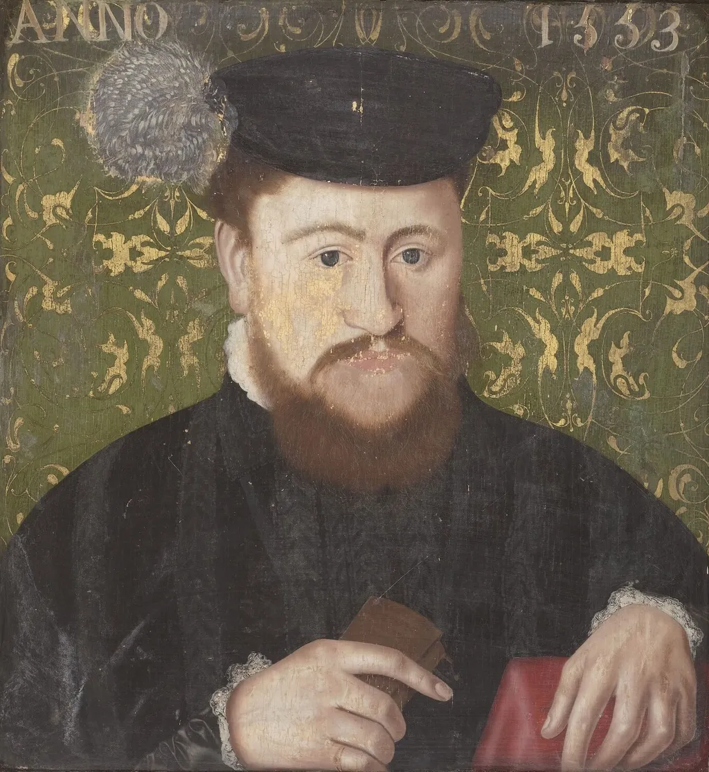 Louis III de La Trémoille, duc de Thouars (1521-1577), by Unknown, oil, 1553