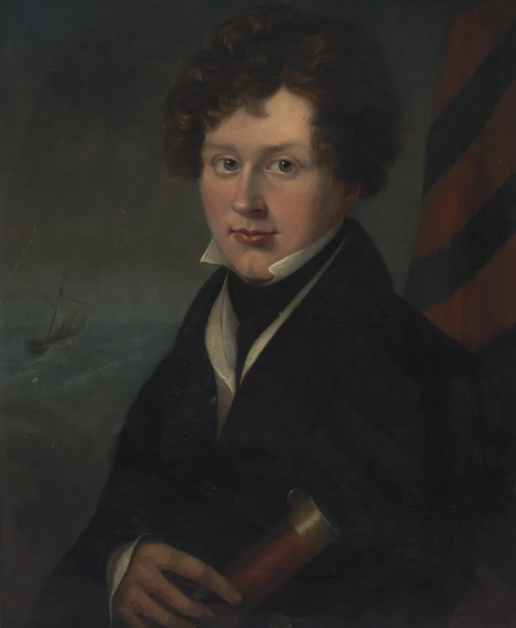 Lt. Edward Owen Johnes (Taffy), by Unknown, oil, 1840