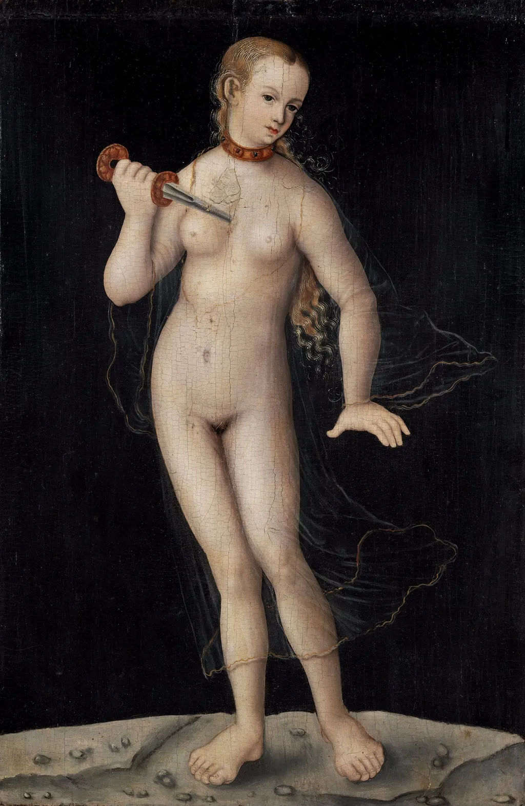 Lucretia Romana, by Unknown, paint, 1675