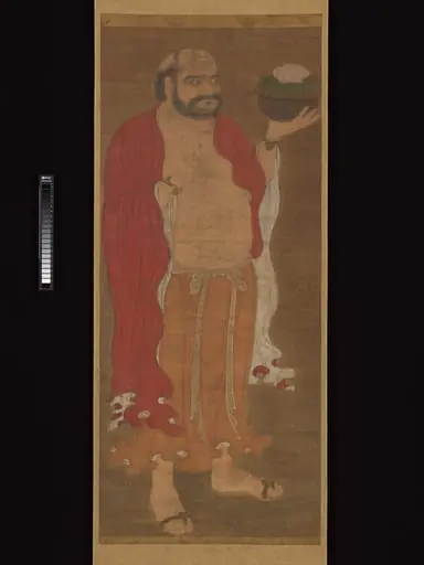 元   佚名    羅漢像   軸|Luohan, by Unknown, 1295