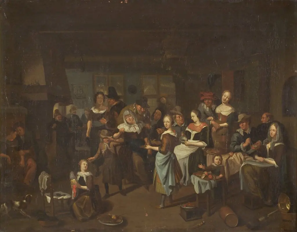 Lystighed i en krostue, by Unknown