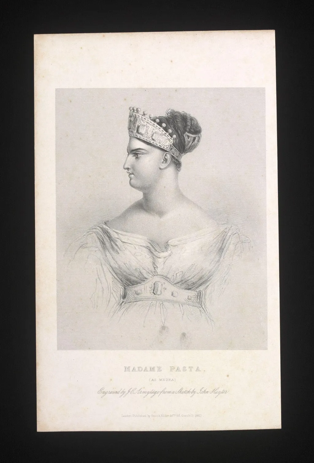 Madame Pasta as Medea, by Unknown, 1863