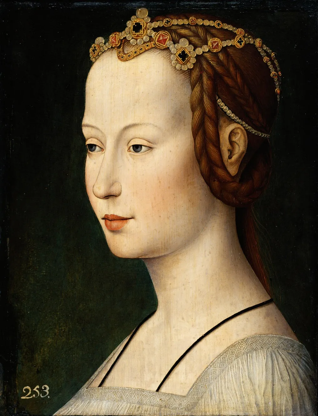 Mädchenkopf, by Unknown, unspecified, 1500