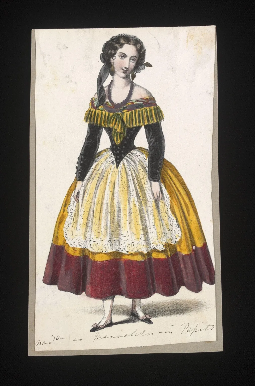 Madlle as Manualita in Pepito, by Unknown, 1850