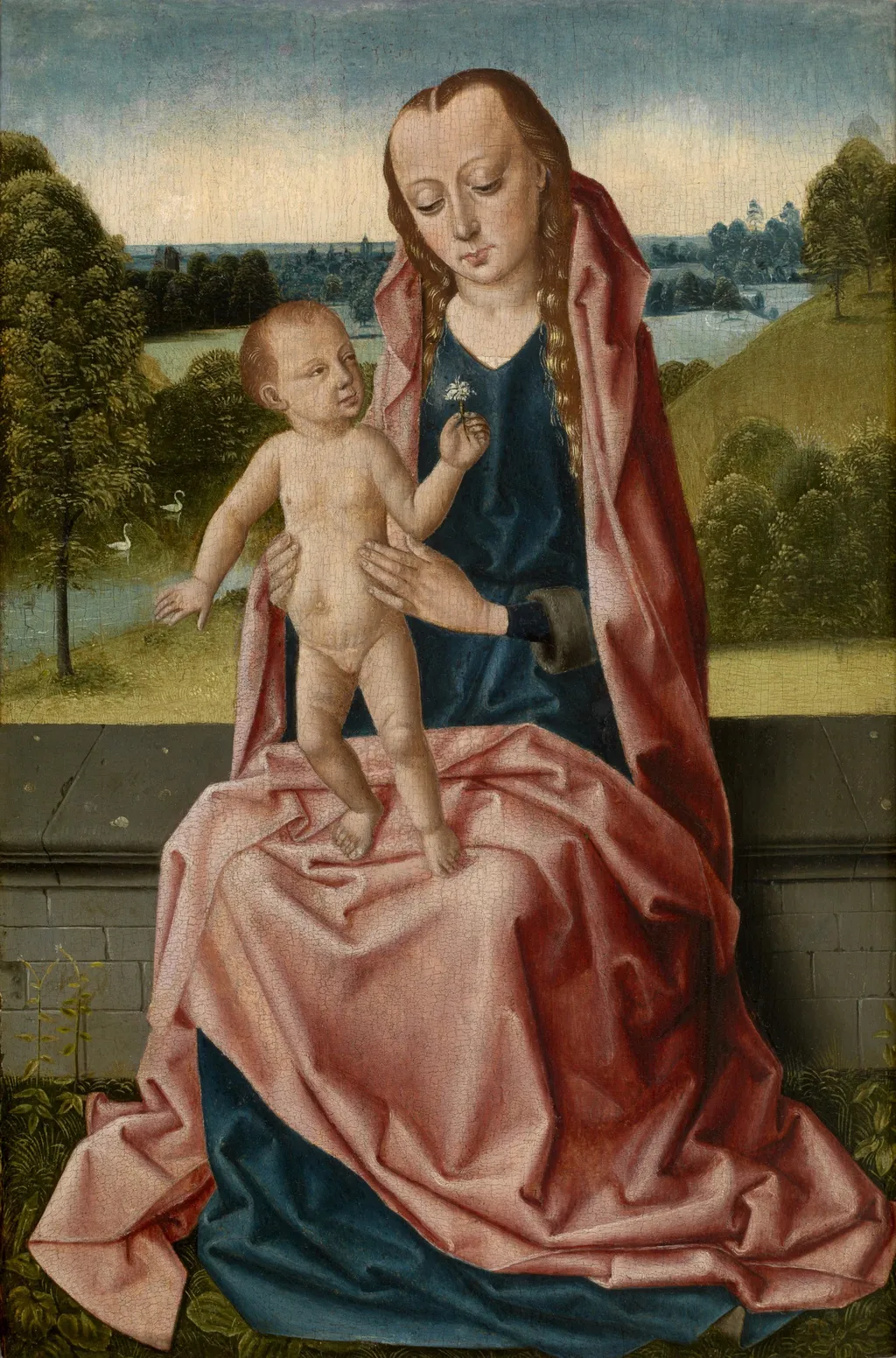 Madonna, by Unknown, oil, 1500