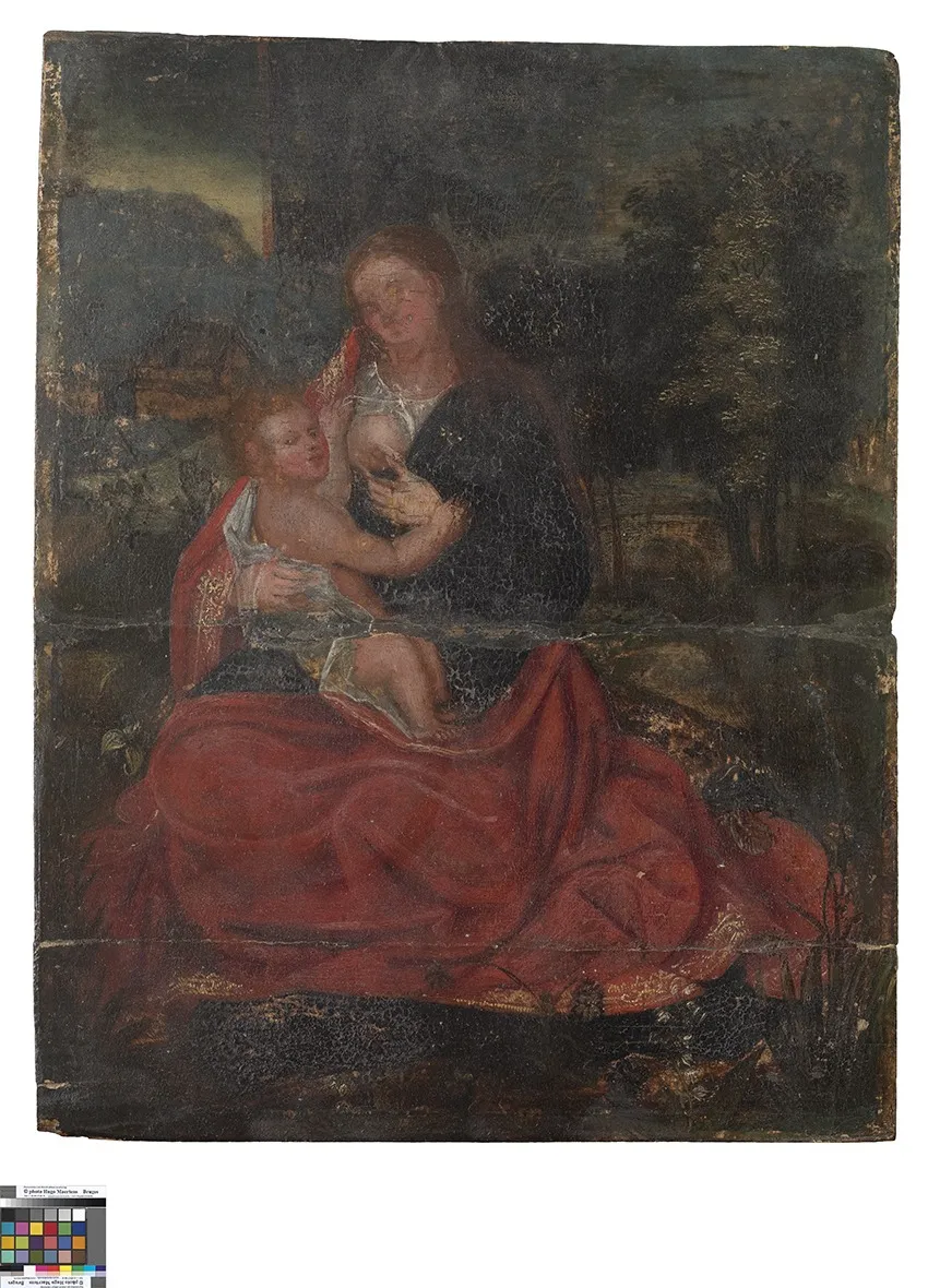 Madonna, by Unknown, oil, 1501