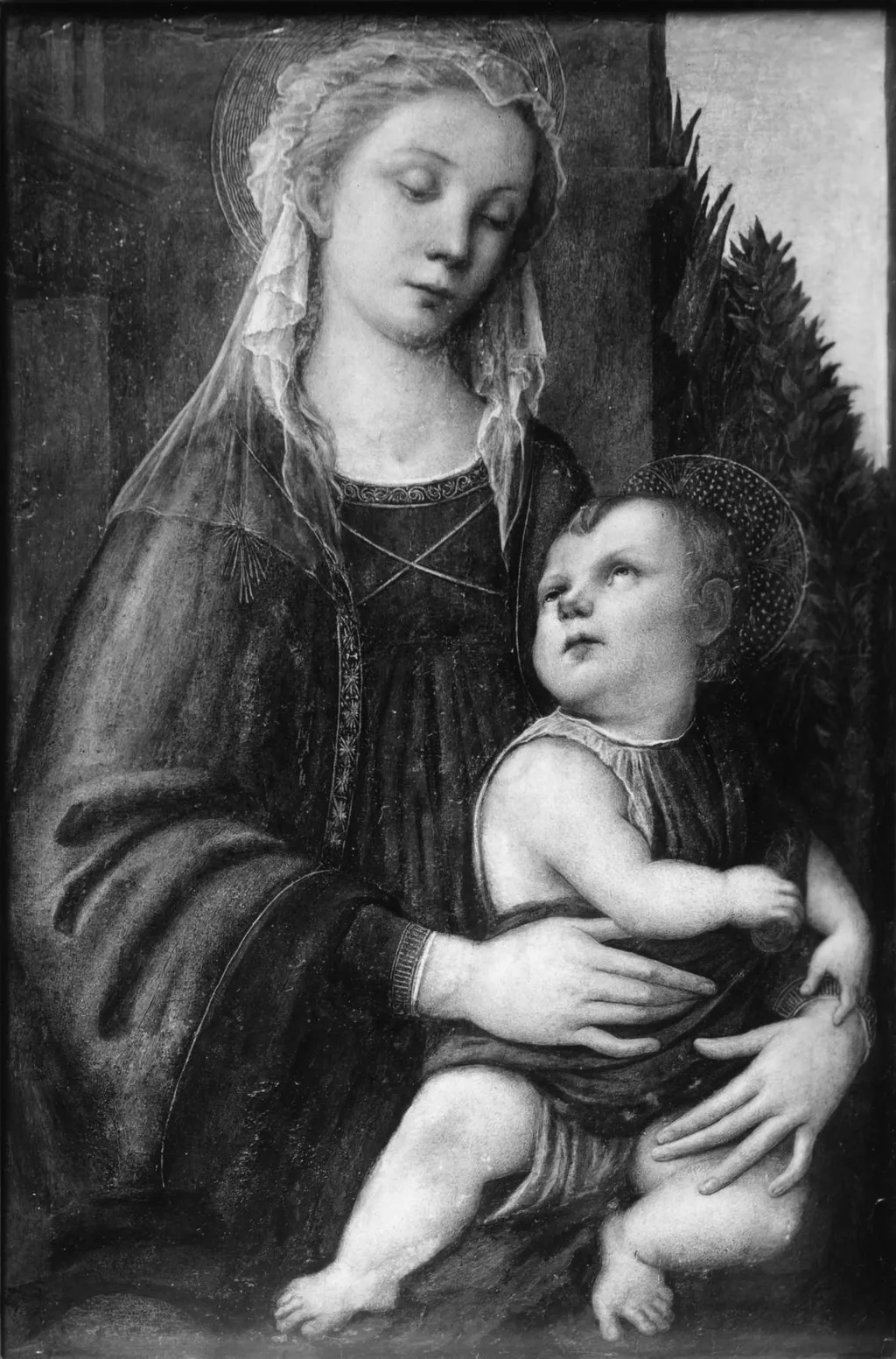 Madonna and Child, by Unknown, oil, 1500