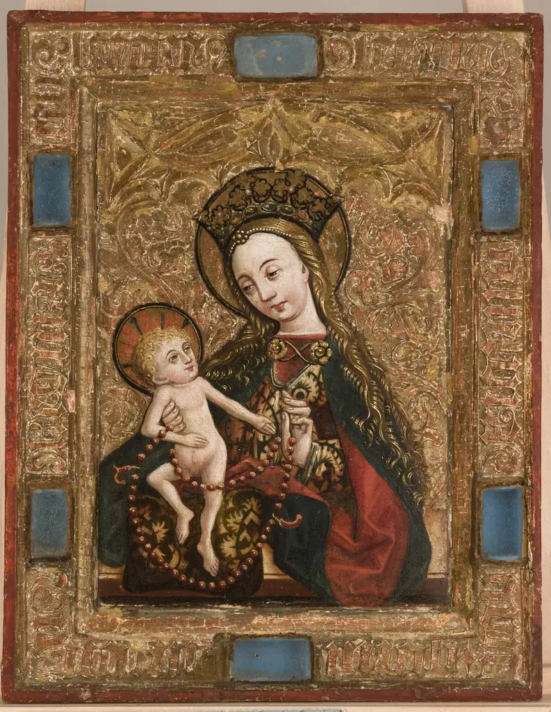 Madonna and Child in a Reliquary Frame, by Unknown