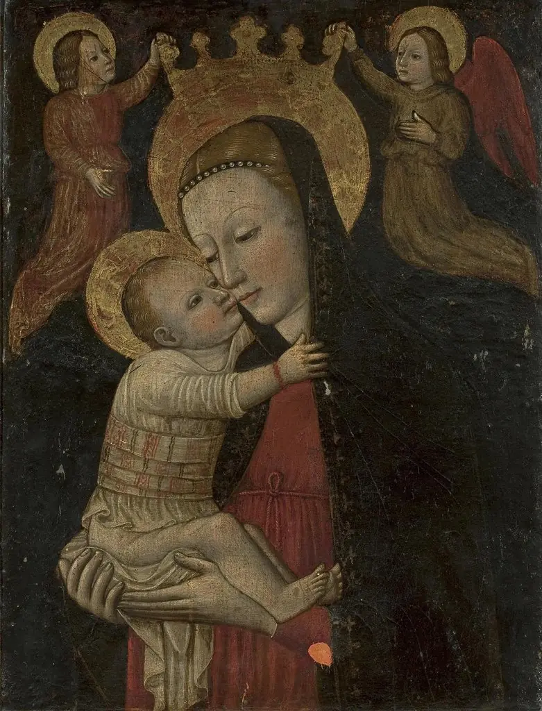 Madonna and Child with Angels, by Unknown