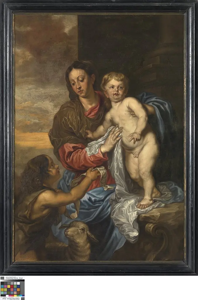 Madonna en de kleine Johannes de Doper, by Unknown