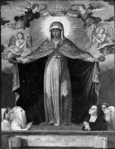 Madonna i en glorie af engle, by Unknown