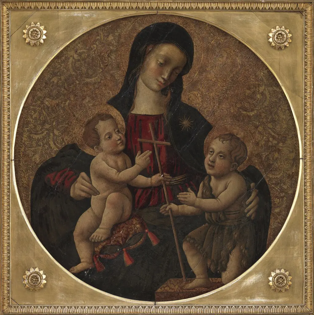 Madonna med Barnet og Den hellige Johannes, by Unknown