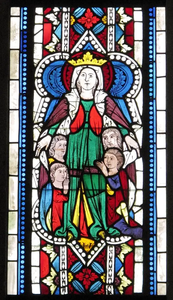 Madonna of Mercy, by Unknown, 1350