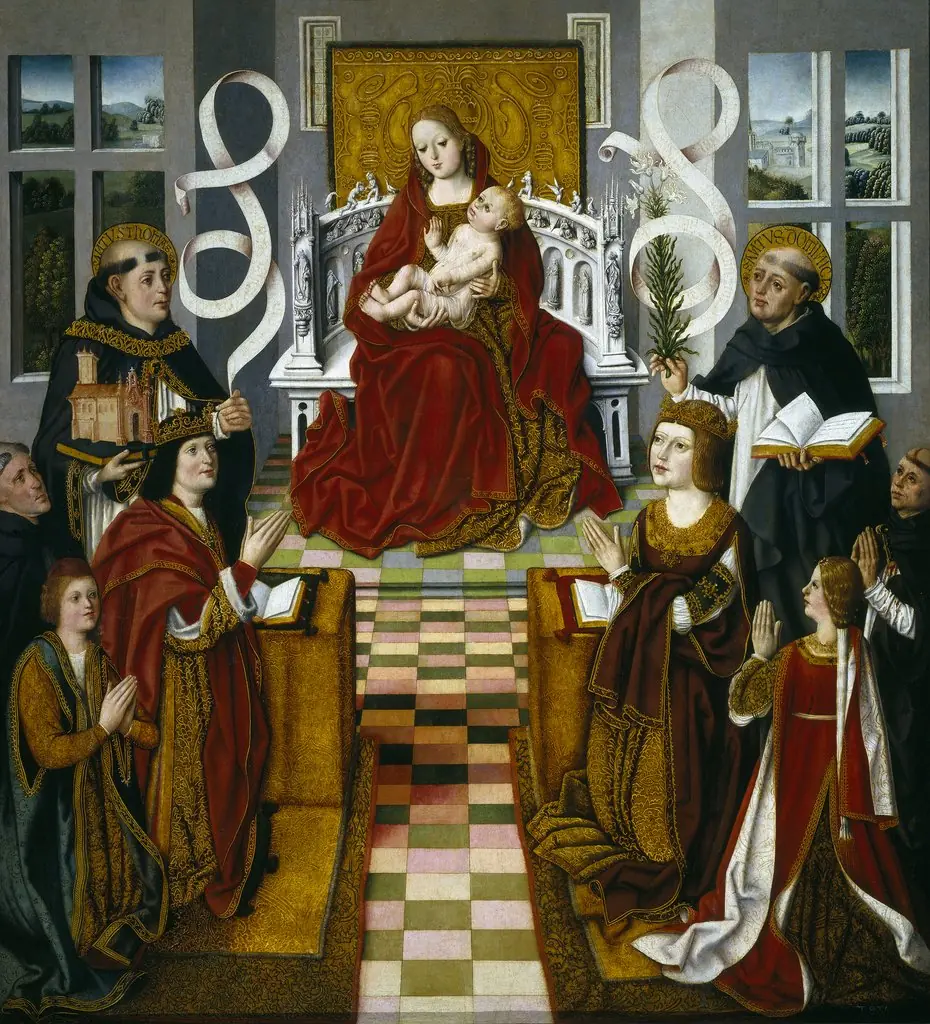 Madonna of the Catholic Monarchs, by Unknown, 1496