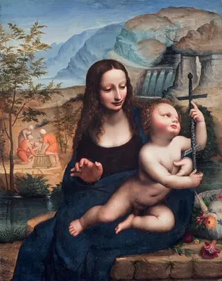 Madonna of the Yarnwinder, by Unknown, 1525