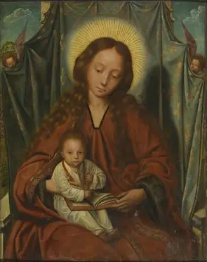 Madonna with child on her Lap, by Unknown