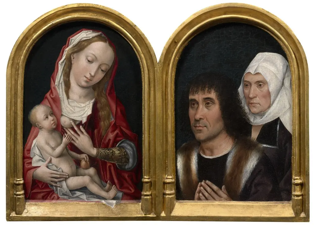 Madonna with Two Donors, by Unknown