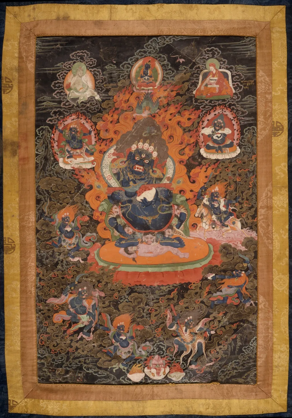 Mahakala and Companions, by Unknown, unspecified, 1850
