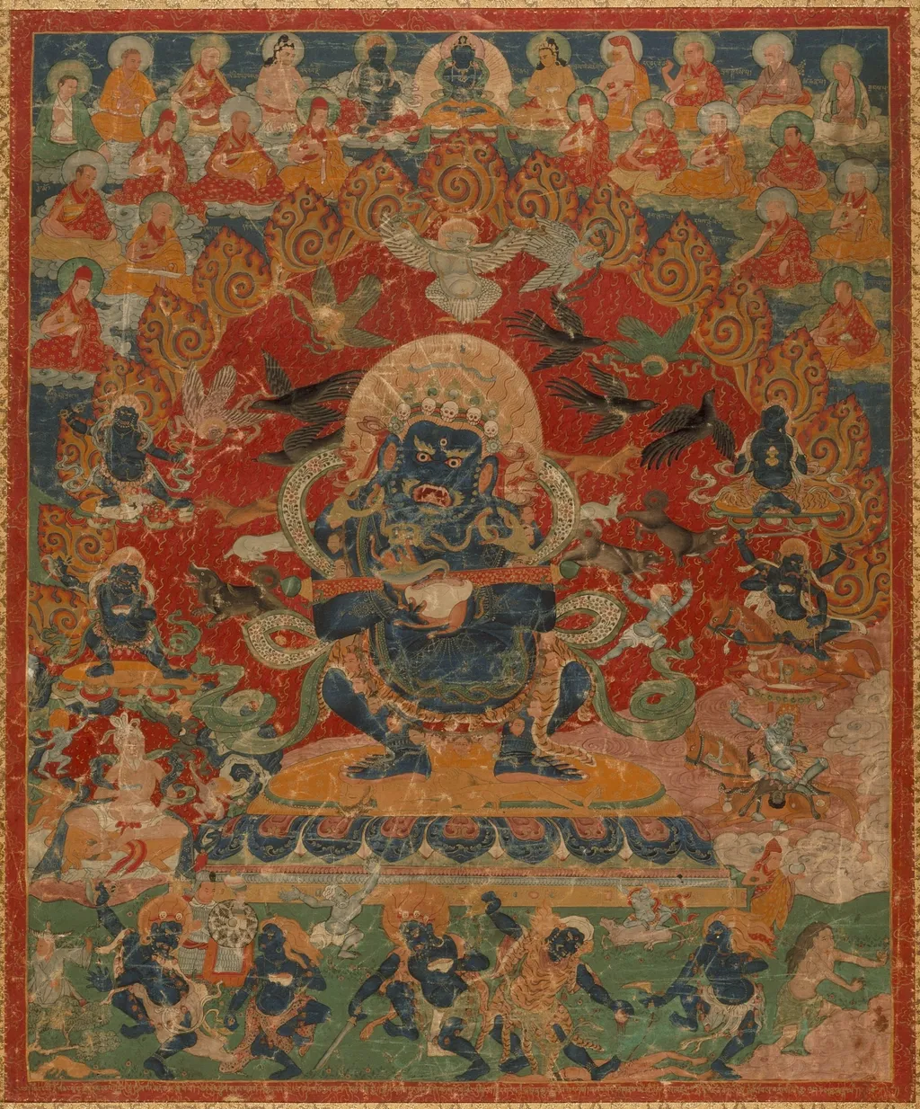 Mahakala Panjarnata (Lord of the Pavilion), by Unknown, unspecified, 1700