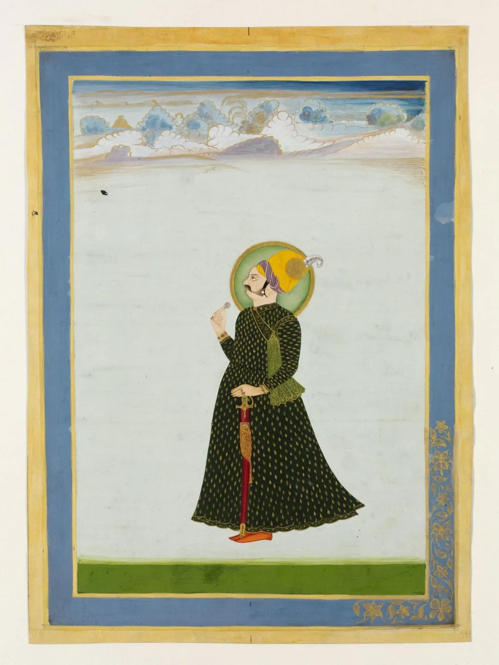 Maharaja Bijai Singh, by Unknown, paint, 1890